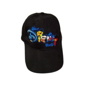 Vtg Walt Disney World Adult Embroidered Character Logo 3D Adjustable Cap Hat